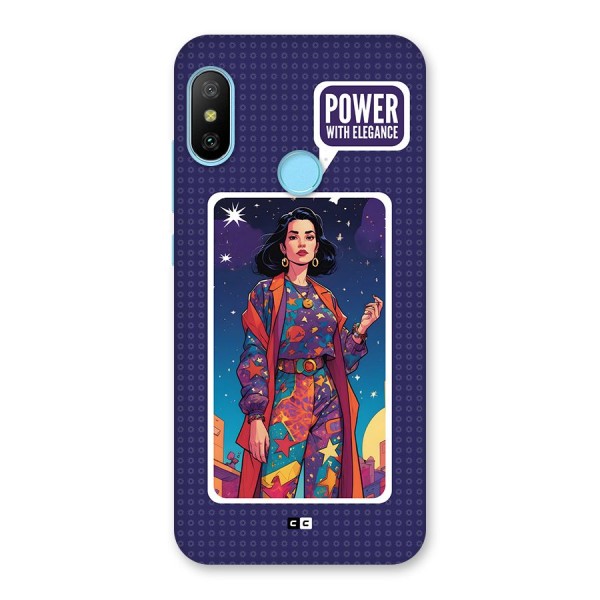 Power With Elegance Back Case for Redmi 6 Pro