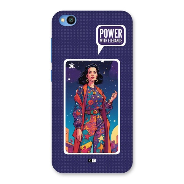 Power With Elegance Back Case for Redmi Go