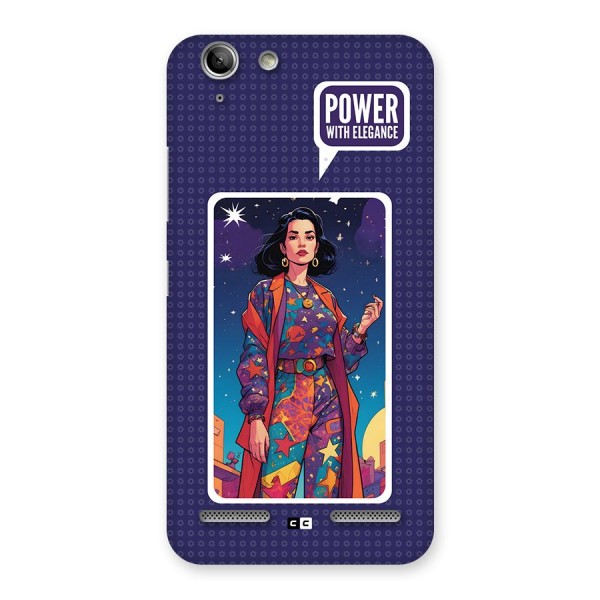 Power With Elegance Back Case for Vibe K5