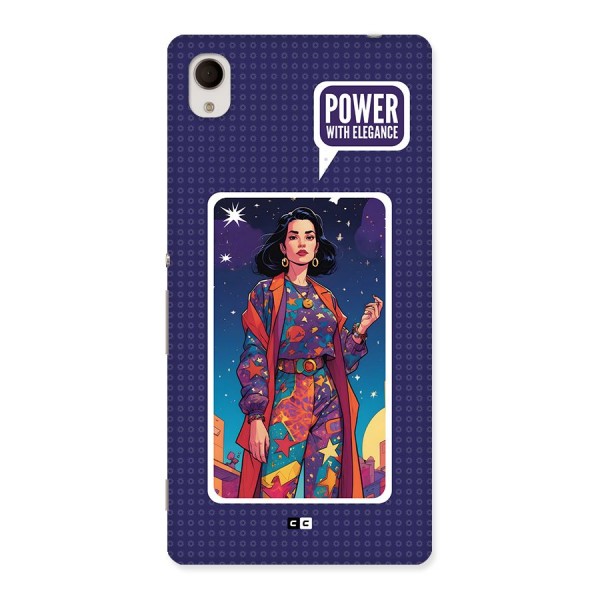Power With Elegance Back Case for Xperia M4