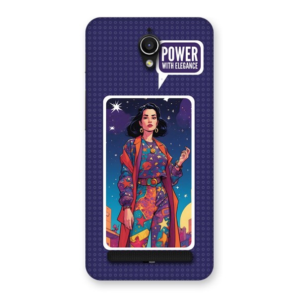 Power With Elegance Back Case for Zenfone Go
