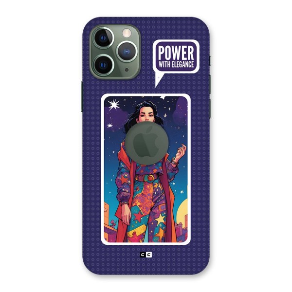 Power With Elegance Back Case for iPhone 11 Pro Logo Cut