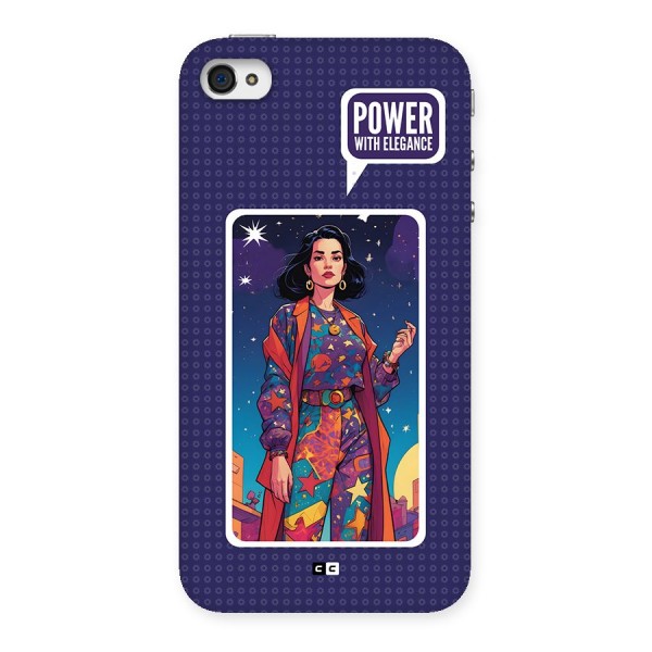 Power With Elegance Back Case for iPhone 4 4s