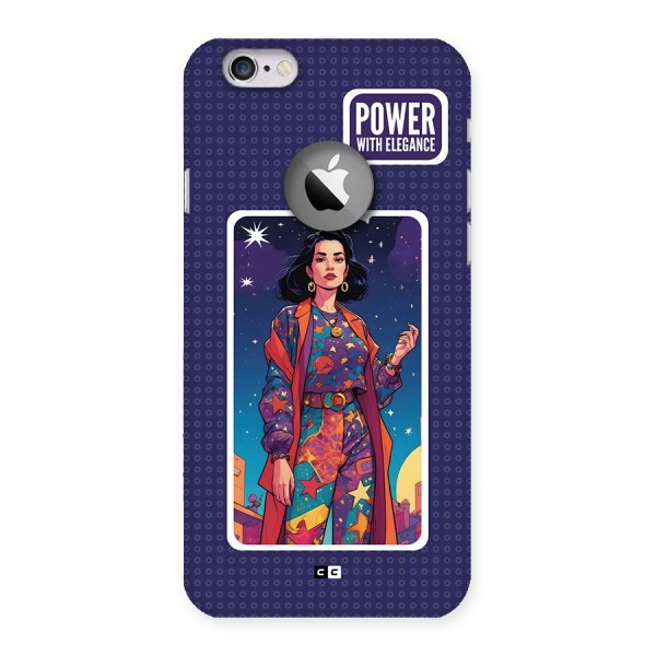 Power With Elegance Back Case for iPhone 6 Logo Cut
