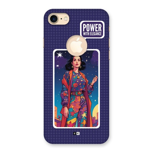 Power With Elegance Back Case for iPhone 7 Logo Cut