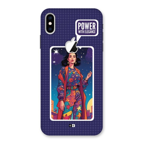 Power With Elegance Back Case for iPhone XS Max Apple Cut