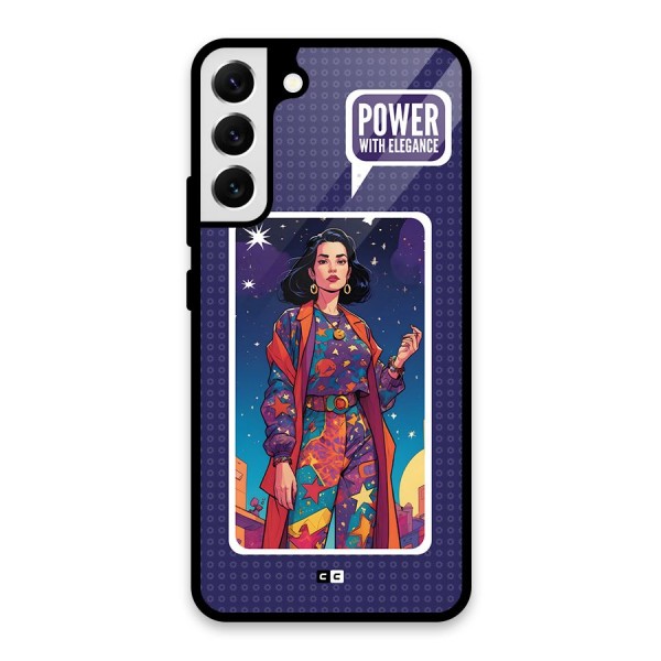 Power With Elegance Glass Back Case for Galaxy S22 Plus 5G
