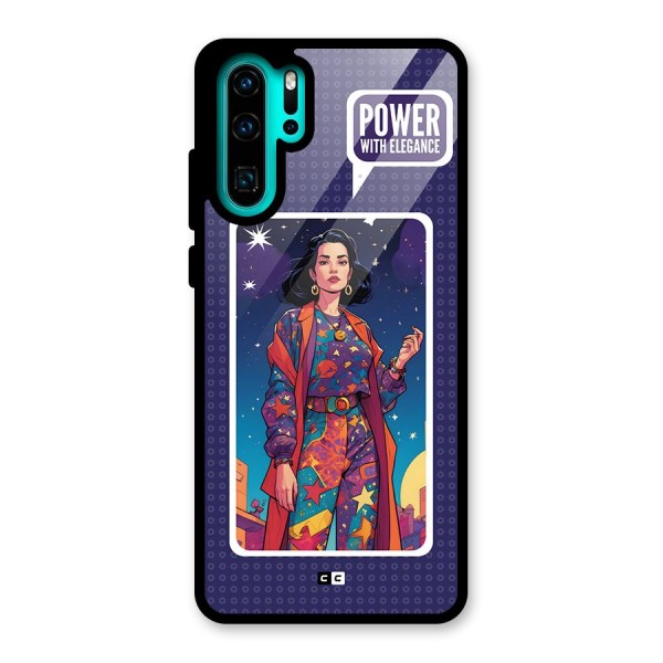 Power With Elegance Glass Back Case for Huawei P30 Pro