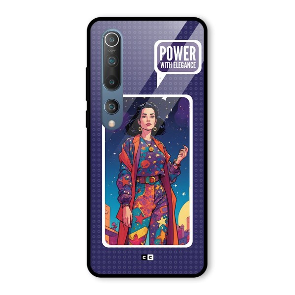 Power With Elegance Glass Back Case for Mi 10