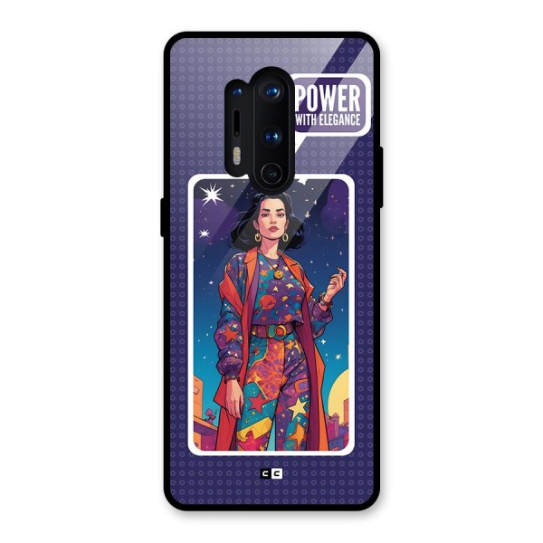 Power With Elegance Glass Back Case for OnePlus 8 Pro