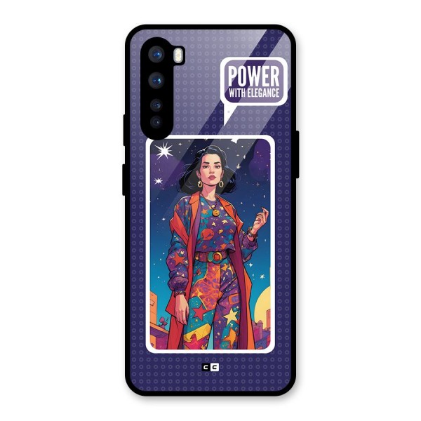 Power With Elegance Glass Back Case for OnePlus Nord