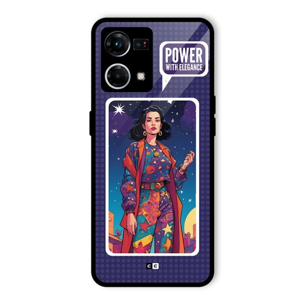 Power With Elegance Glass Back Case for Oppo F21s Pro 4G