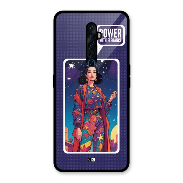 Power With Elegance Glass Back Case for Oppo Reno2 Z