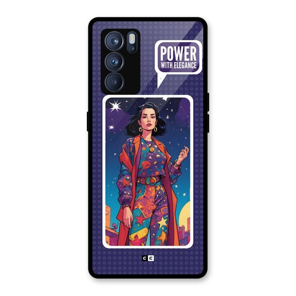 Power With Elegance Glass Back Case for Oppo Reno6 Pro 5G
