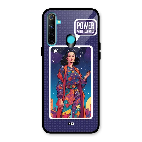 Power With Elegance Glass Back Case for Realme 5