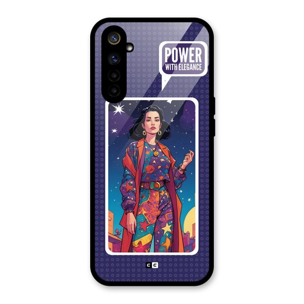 Power With Elegance Glass Back Case for Realme 6