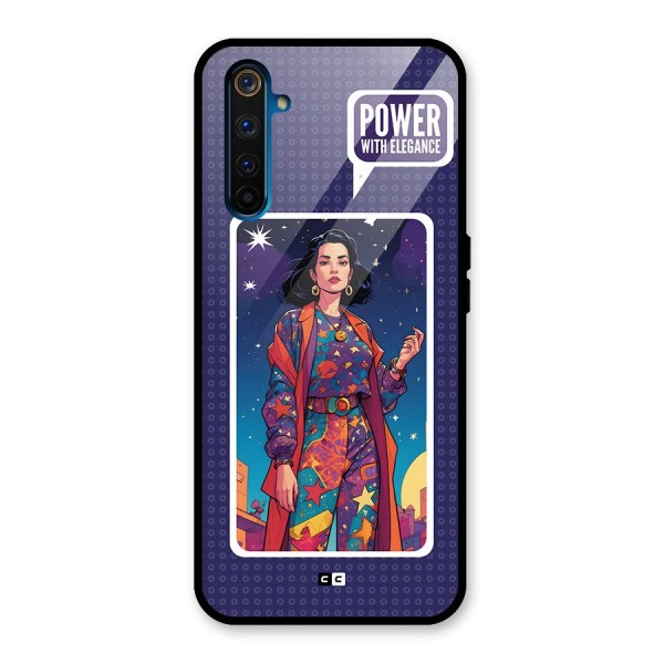 Power With Elegance Glass Back Case for Realme 6 Pro