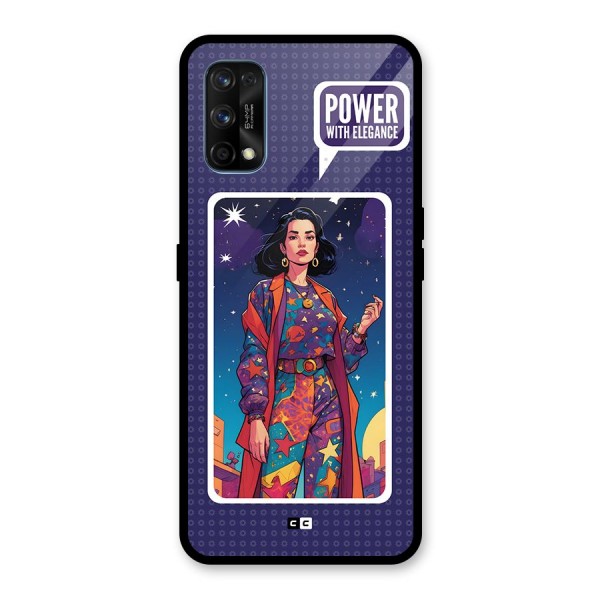 Power With Elegance Glass Back Case for Realme 7 Pro
