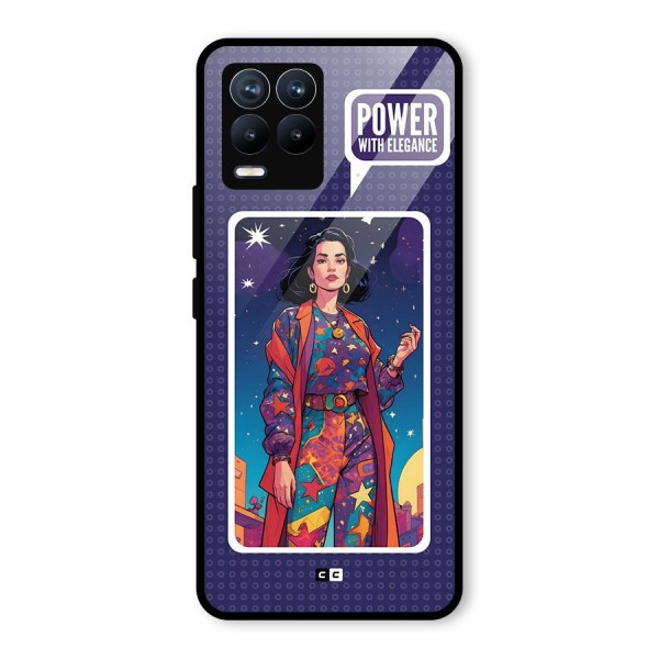 Power With Elegance Glass Back Case for Realme 8 Pro