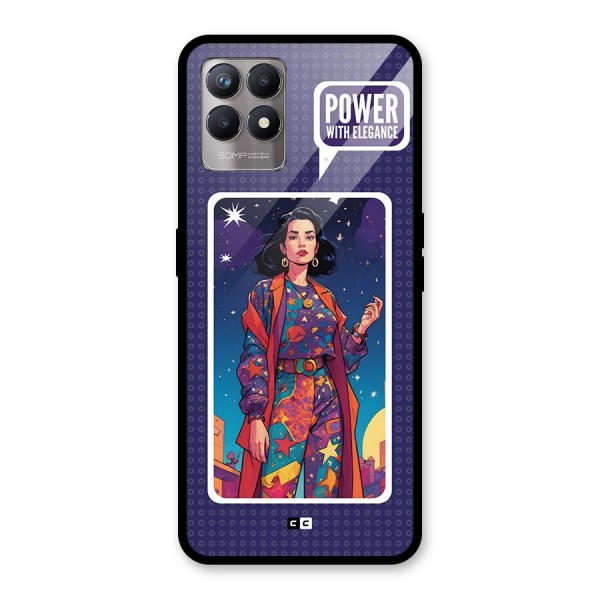 Power With Elegance Glass Back Case for Realme 8i