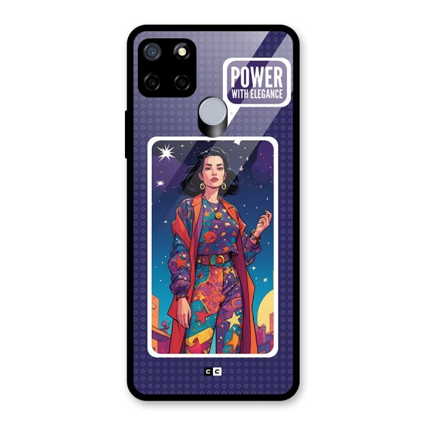 Power With Elegance Glass Back Case for Realme C15