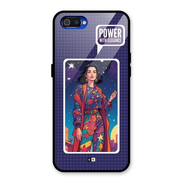 Power With Elegance Glass Back Case for Realme C2