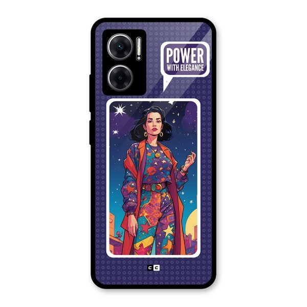 Power With Elegance Glass Back Case for Redmi 11 Prime 5G