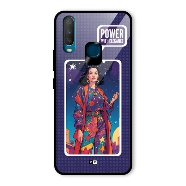 Power With Elegance Glass Back Case for Vivo Y12