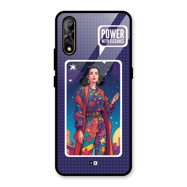 Power With Elegance Glass Back Case for Vivo Z1x