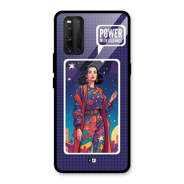 Power With Elegance Glass Back Case for Vivo iQOO 3