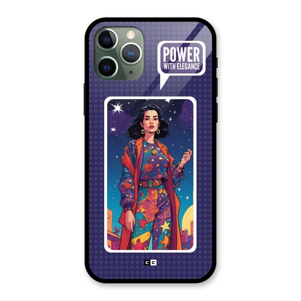 Power With Elegance Glass Back Case for iPhone 11 Pro