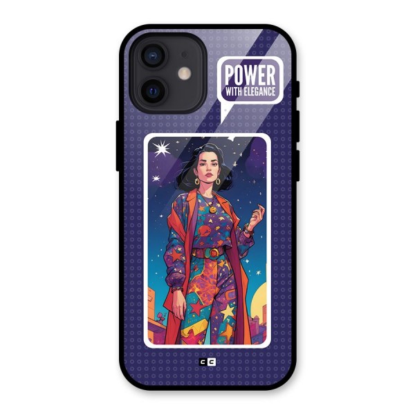 Power With Elegance Glass Back Case for iPhone 12