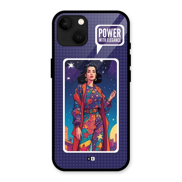 Power With Elegance Glass Back Case for iPhone 13