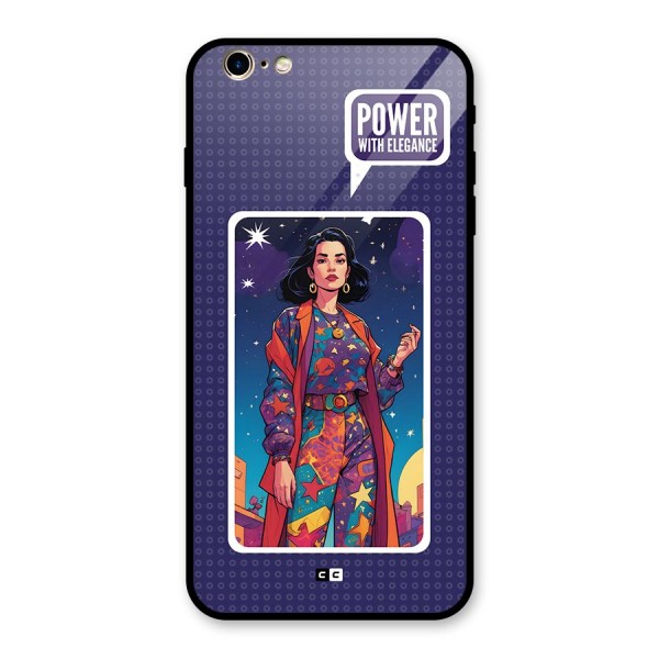 Power With Elegance Glass Back Case for iPhone 6 Plus 6S Plus