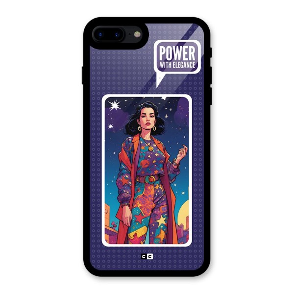 Power With Elegance Glass Back Case for iPhone 7 Plus