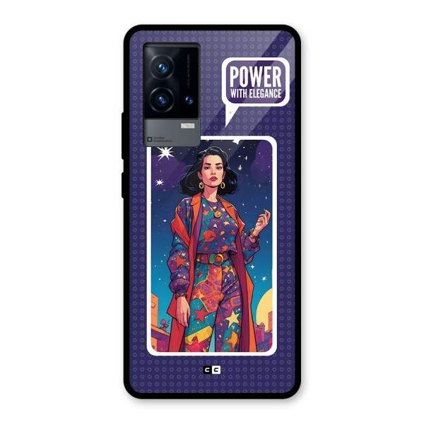 Power With Elegance Glass Back Case for iQOO 9 5G