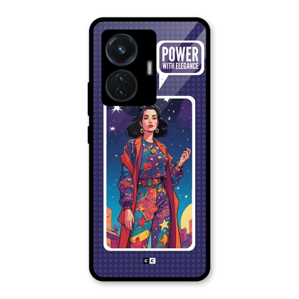 Power With Elegance Glass Back Case for iQOO Z6 44W