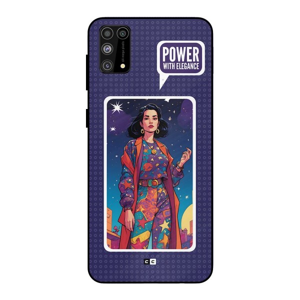 Power With Elegance Metal Back Case for Galaxy F41