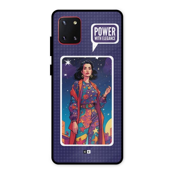 Power With Elegance Metal Back Case for Galaxy Note 10 Lite