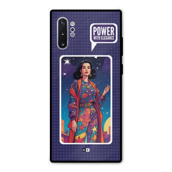 Power With Elegance Metal Back Case for Galaxy Note 10 Plus