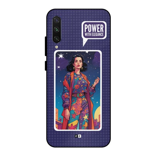 Power With Elegance Metal Back Case for Mi A3