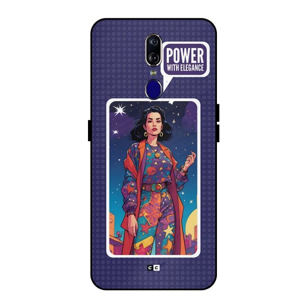 Power With Elegance Metal Back Case for Oppo F11