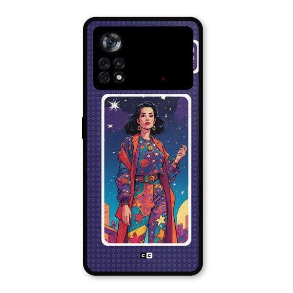 Power With Elegance Metal Back Case for Poco X4 Pro 5G