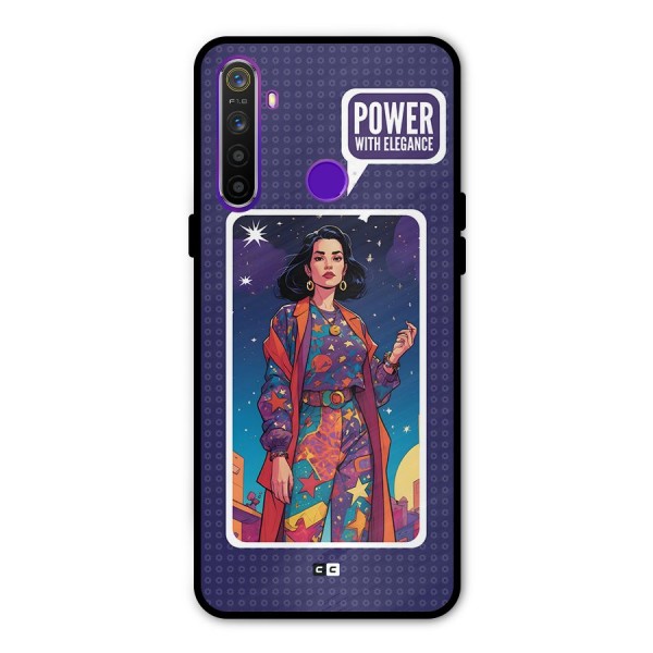 Power With Elegance Metal Back Case for Realme 5