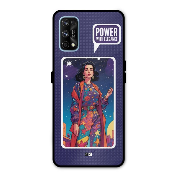 Power With Elegance Metal Back Case for Realme 7 Pro