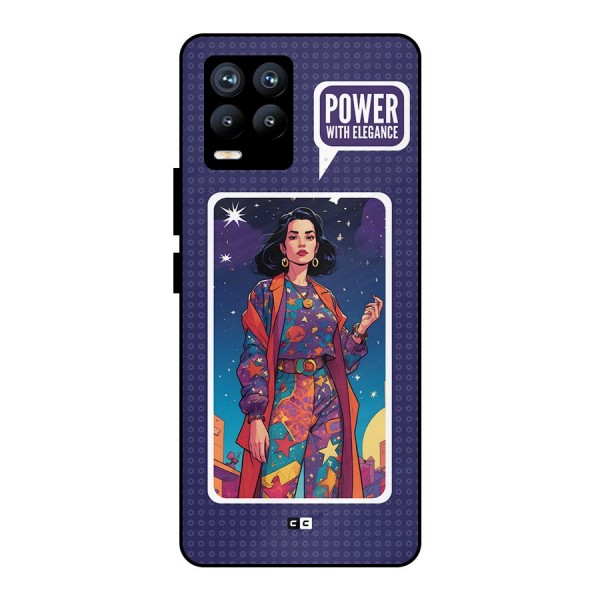 Power With Elegance Metal Back Case for Realme 8