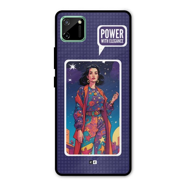 Power With Elegance Metal Back Case for Realme C11