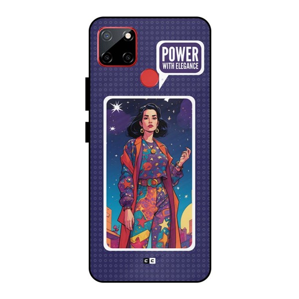 Power With Elegance Metal Back Case for Realme C12