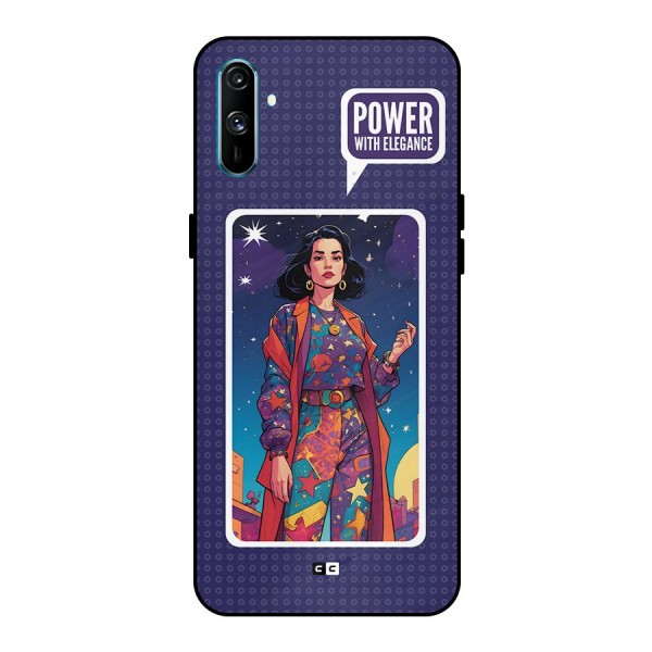 Power With Elegance Metal Back Case for Realme C3