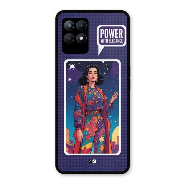Power With Elegance Metal Back Case for Realme Narzo 50